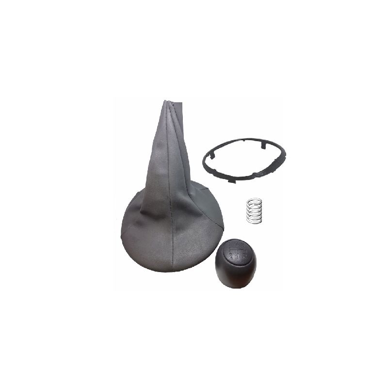 Lampa Cuffia Per Cambio Auto In Pelle Grigia Con Ghiera Alluminio – Universale